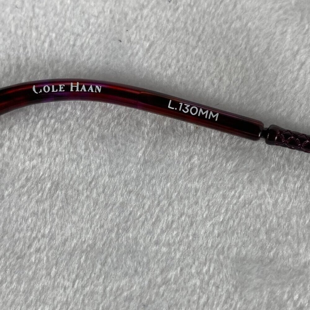 COLE HAAN Eyeglass Frames Unisex Men Women CH1009 PLUM FRAMES ONLY 53-16-130 - Picture 7 of 9